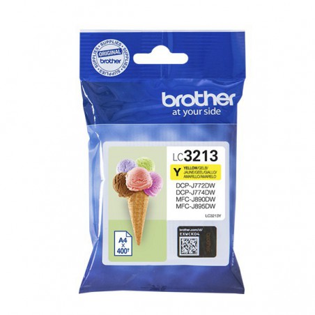 INK JET BROTHER ORIG LC3213Y DCPJ572/MFCJ491/497/890/895