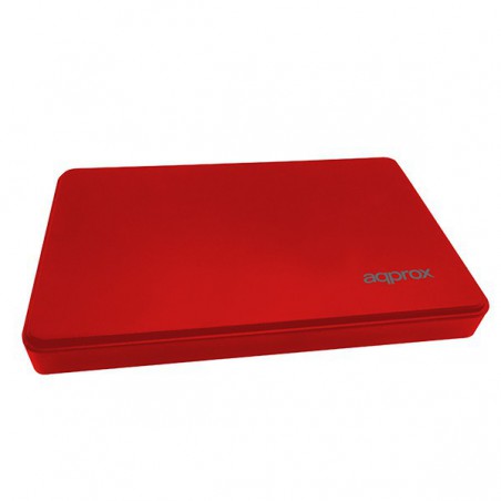 CAJA EXT.APPROX HDD SATA2.5" ROJA APPHDD300R USB3.0