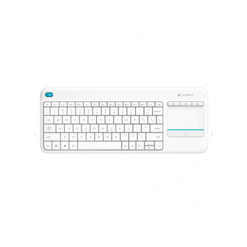 TECLADO LOGITECH WIRELESS K400 PLUS TOUCH PAD BLANCO 