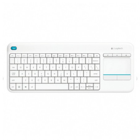 TECLADO LOGITECH WIRELESS K400 PLUS TOUCH PAD BLANCO 