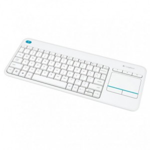 TECLADO LOGITECH WIRELESS K400 PLUS TOUCH PAD BLANCO 