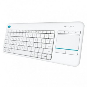 TECLADO LOGITECH WIRELESS K400 PLUS TOUCH PAD BLANCO 