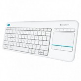 TECLADO LOGITECH WIRELESS K400 PLUS TOUCH PAD BLANCO 