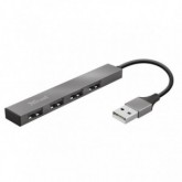 HUB TRUST HALYX ALUMINIUM 4-PORT MINI USB  23786
