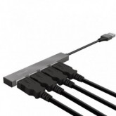 HUB TRUST HALYX ALUMINIUM 4-PORT MINI USB  23786