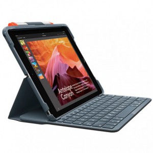 FUNDA LOGITECH TECLADO IPAD 7/8/9 GEN GRIS 