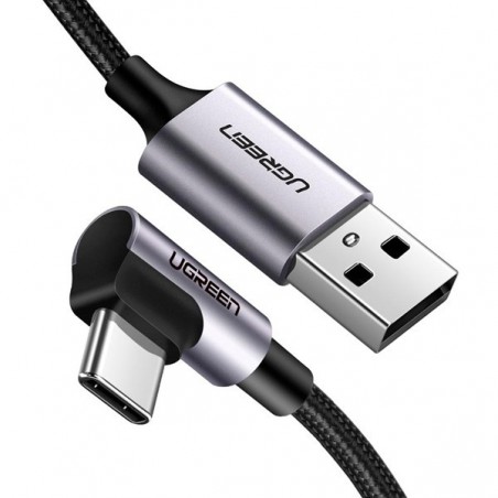 CABLE USB 2.0 A USB TIPO C 3A-2M-ACODADO-NEGRO - UGREEN