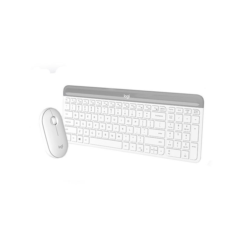 TECLADO+RATON LOGITECH WIRELESS MK470 BLANCO 