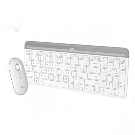 TECLADO+RATON LOGITECH WIRELESS MK470 BLANCO 