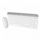 TECLADO+RATON LOGITECH WIRELESS MK470 BLANCO 