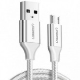 CABLE USB 2.0 A MICRO USB 2A-2M-NYLON-PLATA - UGREEN