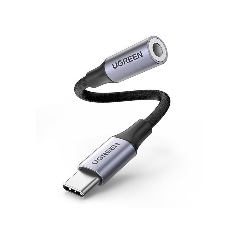 CABLE USB TIPO C A JACK 3.5MM NYLON+ALUM - UGREEN