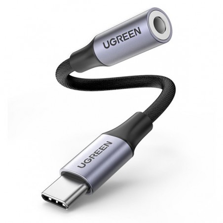 CABLE USB TIPO C A JACK 3.5MM NYLON+ALUM - UGREEN