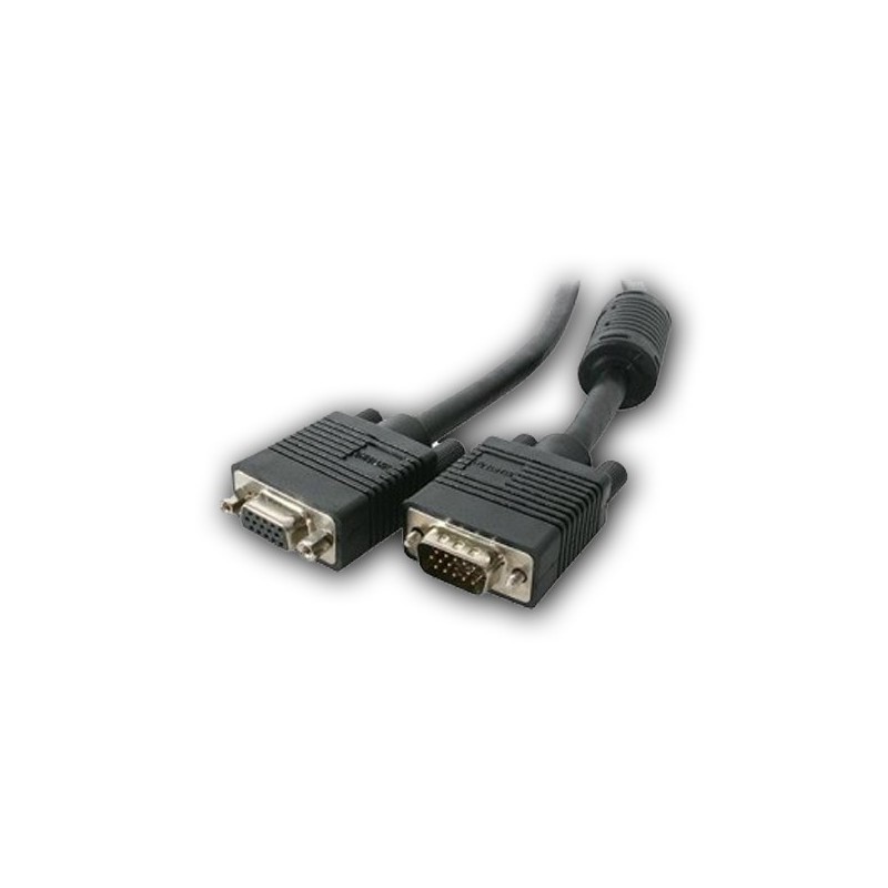 CABLE MONITOR VGA DB15M/DB15H 10MT C/FERRITA