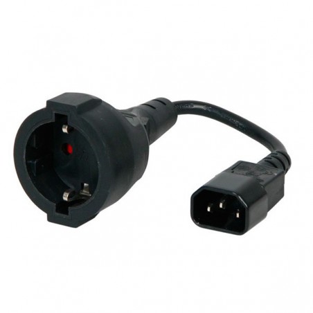 CABLE ADAPTADOR EXT.C14 MACHO/SCHUKO HEMBRA 15CM