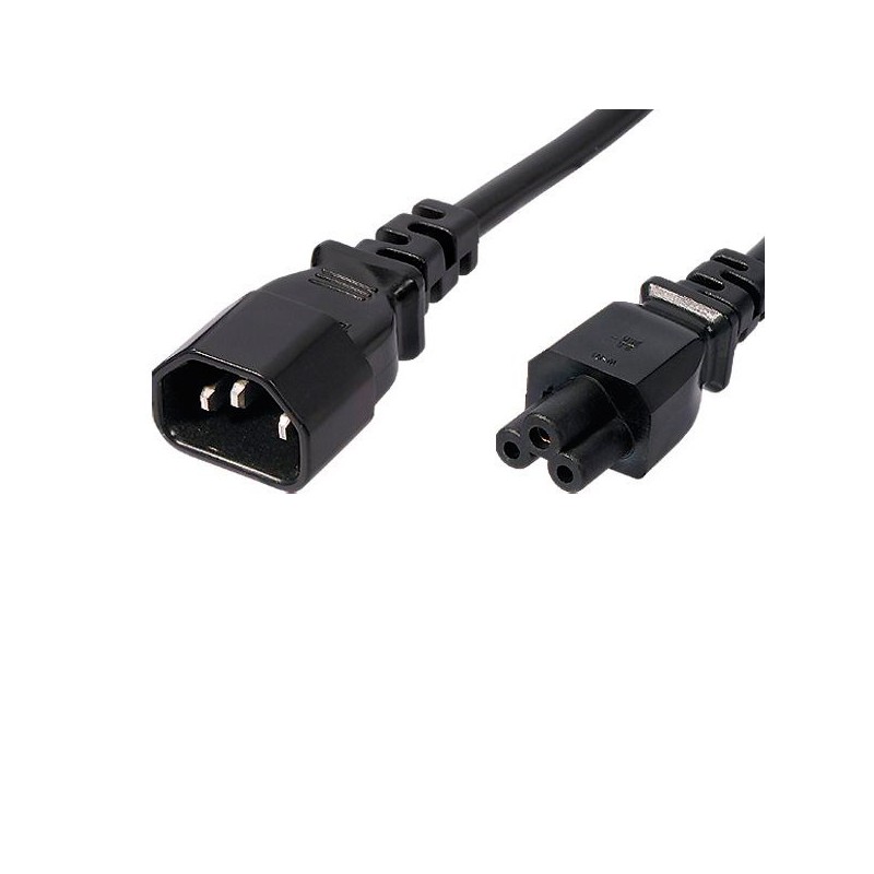 CABLE ALIMENTACION TREBOL DE PC A MONITOR TFT IEC