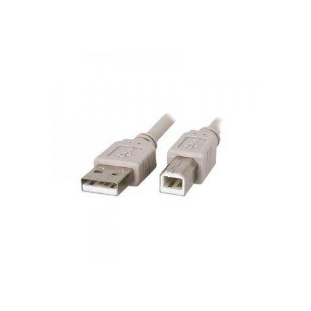 CABLE USB TIPO A/B 3 METROS M/M GRIS/TRAN 2.0 (IMPRESORA)