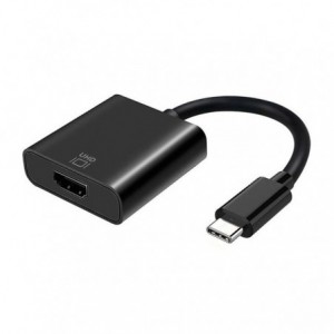 ADAPT.USB TIPO C MACHO/ HDMI 4K HEMBRA NEGRO 