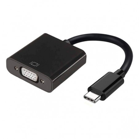 ADAPT.AISENS USB TIPO C MACHO A VGA HEMBRA NEGRO