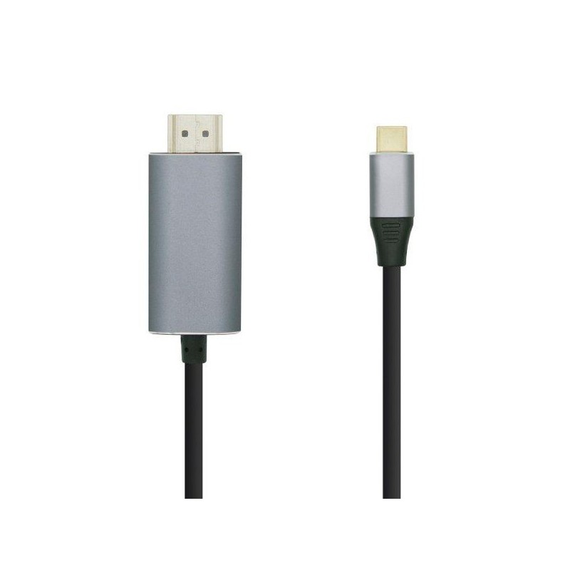 ADAPT.AISENS USB TIPO C MACHO A HDMI MACHO 1.80M NEGRO