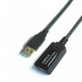 CABLE ALARG.USB CON AMPLIF.TIPO-A M/H 10M.AISENS