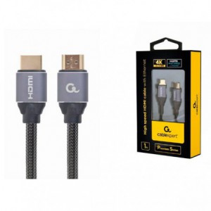 CABLE HDMI 2.0 GOLDPLATED 4K UHD 60HZ ETHERNET M/M 2 M.