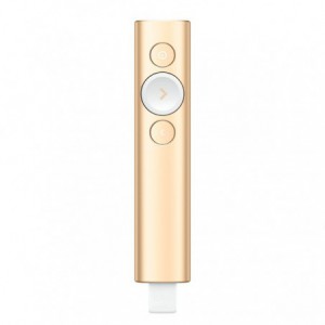 PUNTERO LOGITECH SPOTLIGHT UNIVERSAL OPERATIVO HASTA 30M ORO