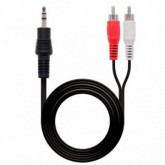 CABLE MULTIMEDIA JACK 3.5 MM M/2 X RCA M 5 MTRTS.