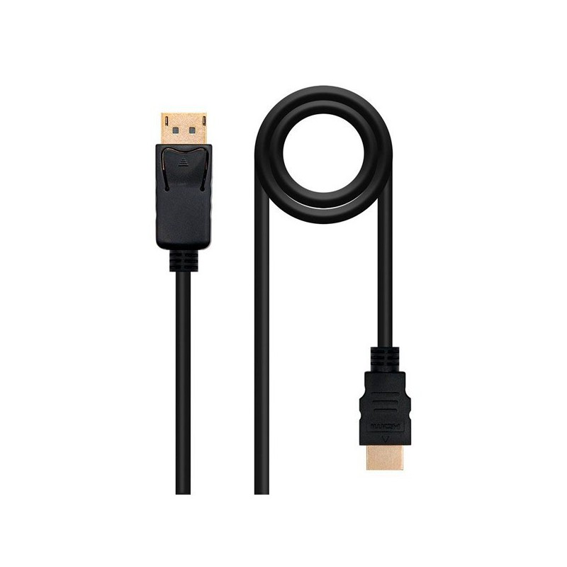 CABLE NANOCABLE DISPLAYPORT MACHO - HDMI MACHO 5M NEGRO