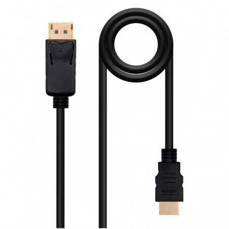 CABLE NANOCABLE DISPLAYPORT MACHO - HDMI MACHO 5M NEGRO