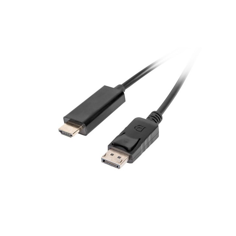CABLE DISPLAYPORT MACHO A HDMI MACHO LANBERG 1.8MTS