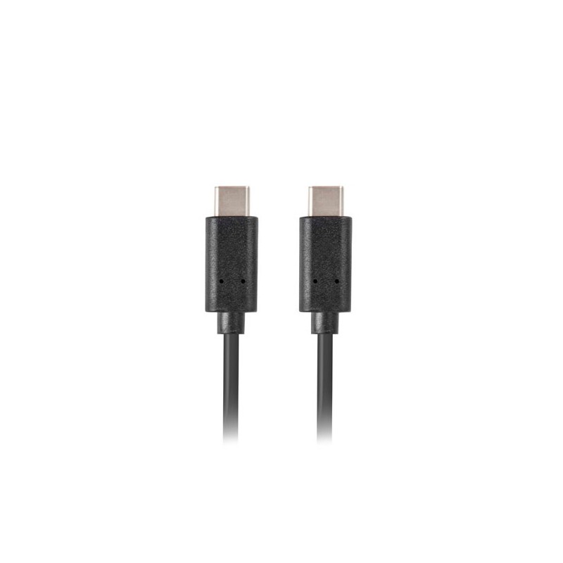 CABLE USB LANBERG TIPO-C A TIPO-C 1MTS NEGRO 
