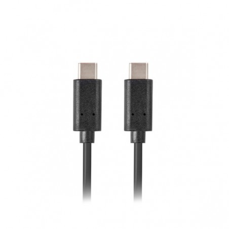 CABLE USB LANBERG TIPO-C A TIPO-C 1MTS NEGRO 