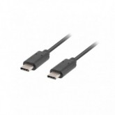 CABLE USB LANBERG TIPO-C A TIPO-C 1MTS NEGRO 