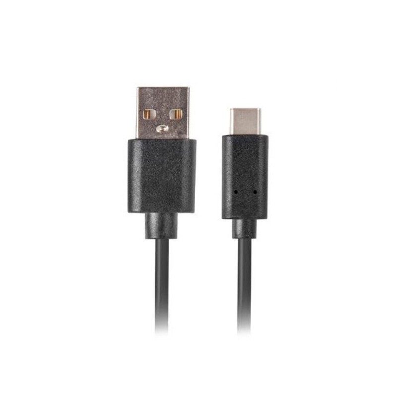 CABLE USB LANBERG TIPO-C 3.1 MACHO A TIPO-A 3.1 MACHO 1M NEG