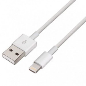 CABLE LIGHTNING AISENS A102-0036 USB MA.  LIGHTNING MA. 2 MT