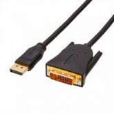 CABLE DISPLAYPORT V 1.2 M A DVI-D M ( 24+5 ) NEGRO