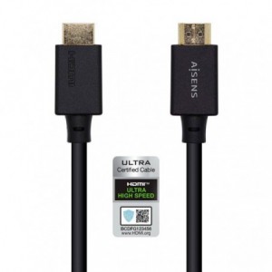 CABLE HDMI AISENS 2.1  8K HDMI MACHO HDMI MACHO1M NEGRO