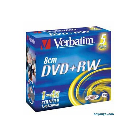 DVD+RW VERBATIM 8CM SLIM CASE 5