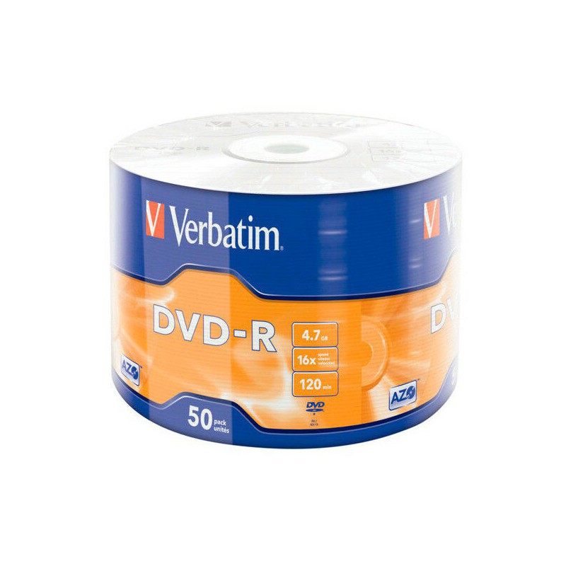 DVD-R VERBATIM ADVANCED AZO 16X 4.7GB 50UNID