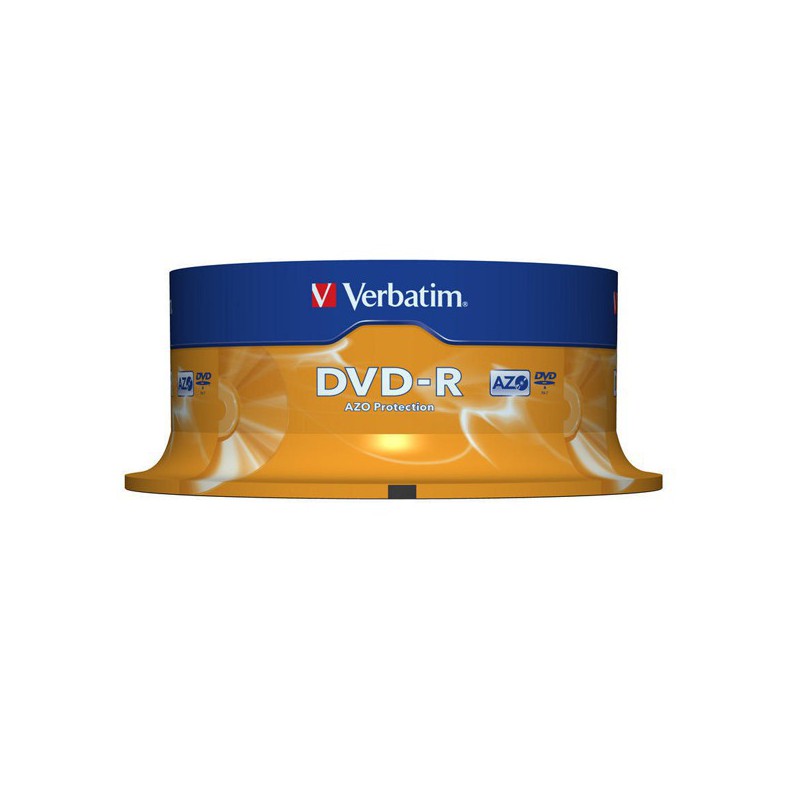 DVD-R VERBATIM 16X ADVANCED AZO 4.7GB CAKE 25 120M