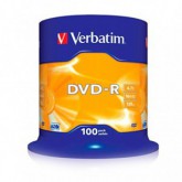 DVD-R VERBATIM  16X 4.7GB  TARRINA 100 UND