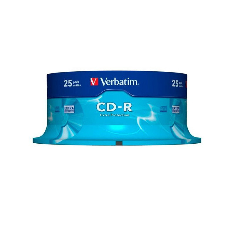 CD-ROM VERBATIM DATALIFE 52X 700MB TARRINA 25 UNIDADES 