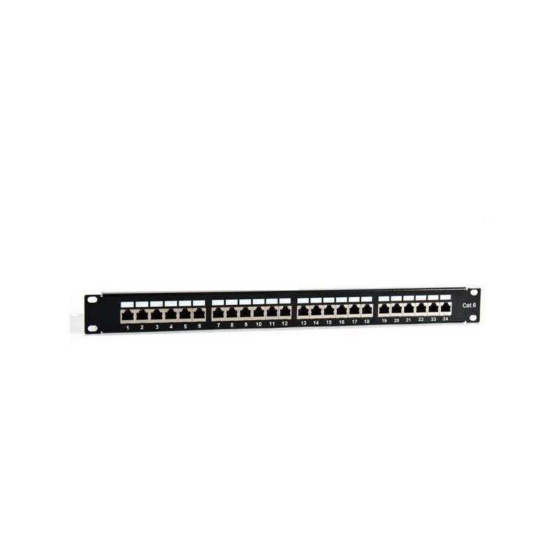 PATCH PANEL 19" PARA 24 PUERTOS 1U CAT/6 FTP 