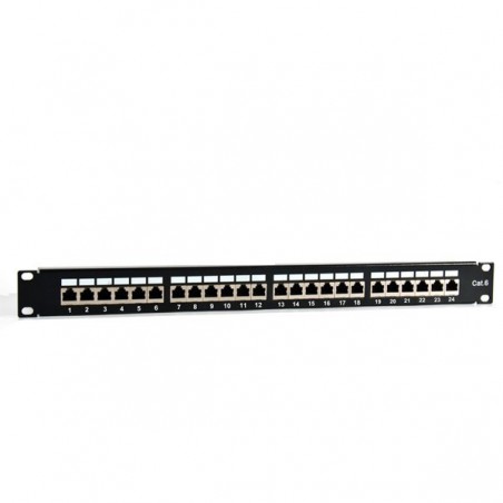 PATCH PANEL 19" PARA 24 PUERTOS 1U CAT/6 FTP 