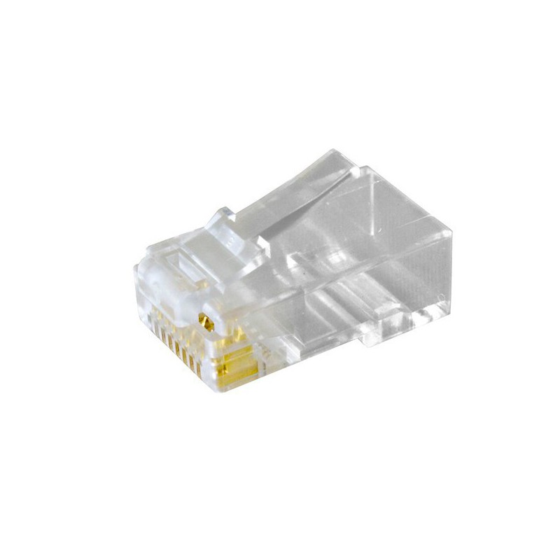 CONECTOR RJ45 UTP (8P8CR) MACHO CAT.6 MAX.23AWS/ APANTALLAR