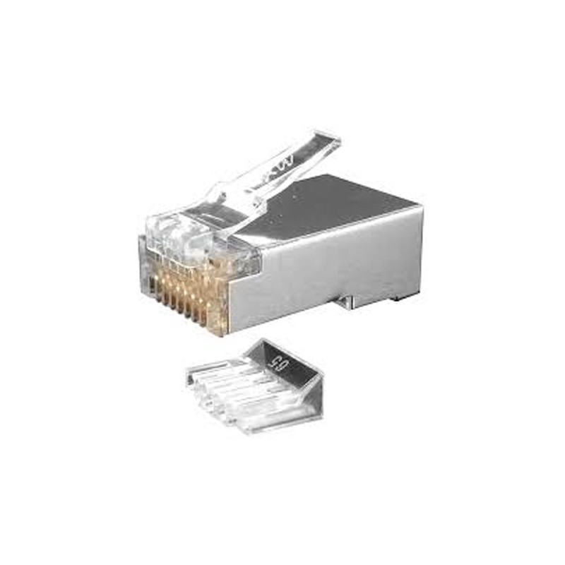 CONECTOR RJ45 STP CAT.6A MAX.23AWG APANTALLADOS