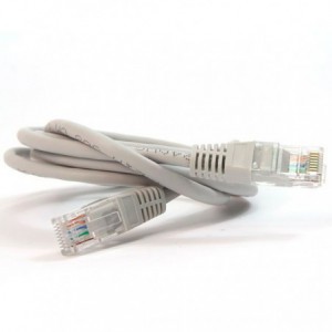 LATIGUILLO UTP/RJ45 1.5 METROS CAT5E NEGRO O GRIS