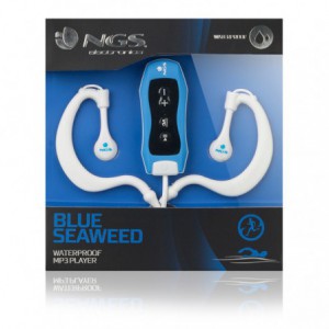 MP3 NGS SEAWEED 4GB RESISTENTE AL AGUA IPX8 RADIO BLUE 
