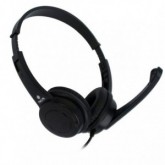 AURICULARES NGS VOX-505 CON MICRÓFONO USB NEGROS